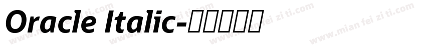 Oracle Italic字体转换